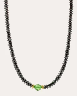 Collier mit Hämatit & Bernstein