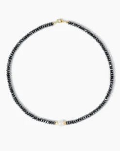 Collier mit Hämatit & SWZ-Perlen