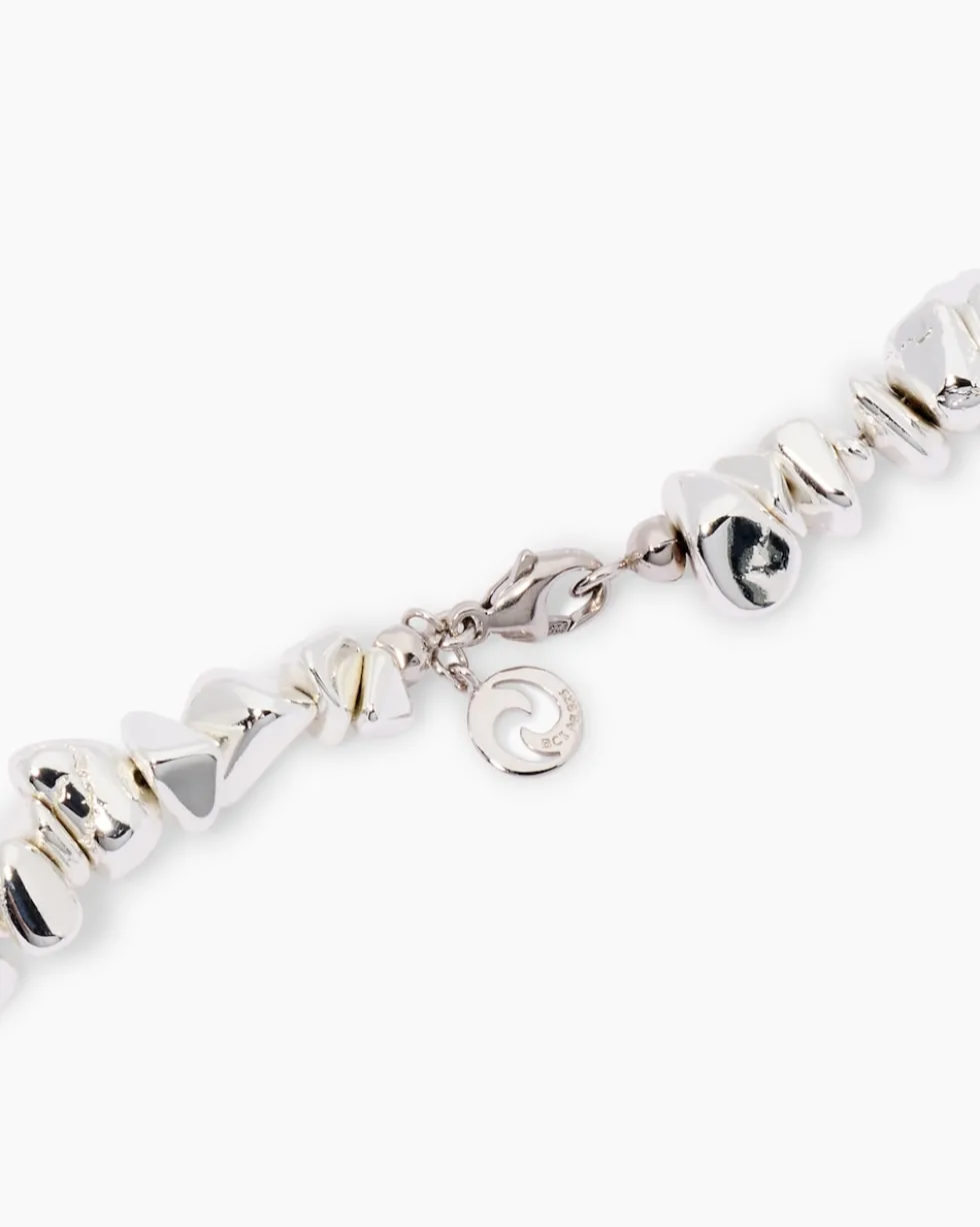 Collier mit Hämatit und Süßwasserperle