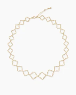 Collier mit Kleeblatt-Design