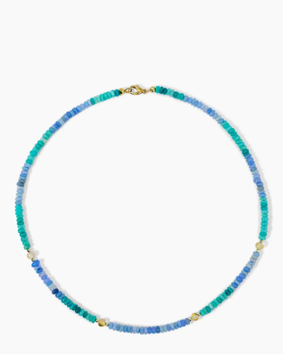 Collier mit Kristallopal