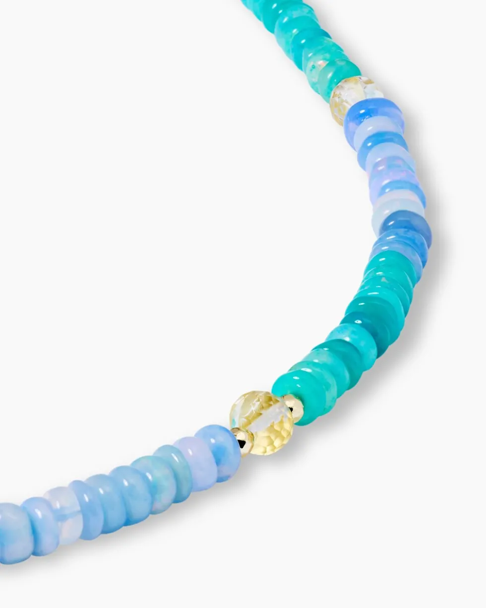 Collier mit Kristallopal