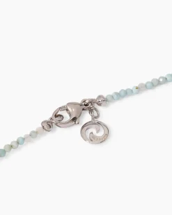 Collier mit Larimar, SWZ-Perle & Hämatit