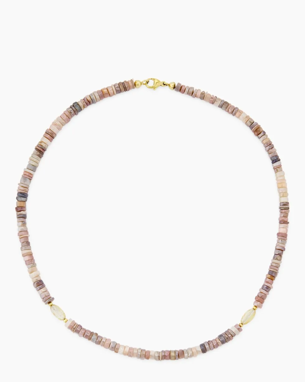 Collier mit Mondstein-Mix