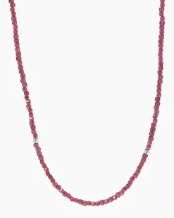 Collier mit Rhodolith