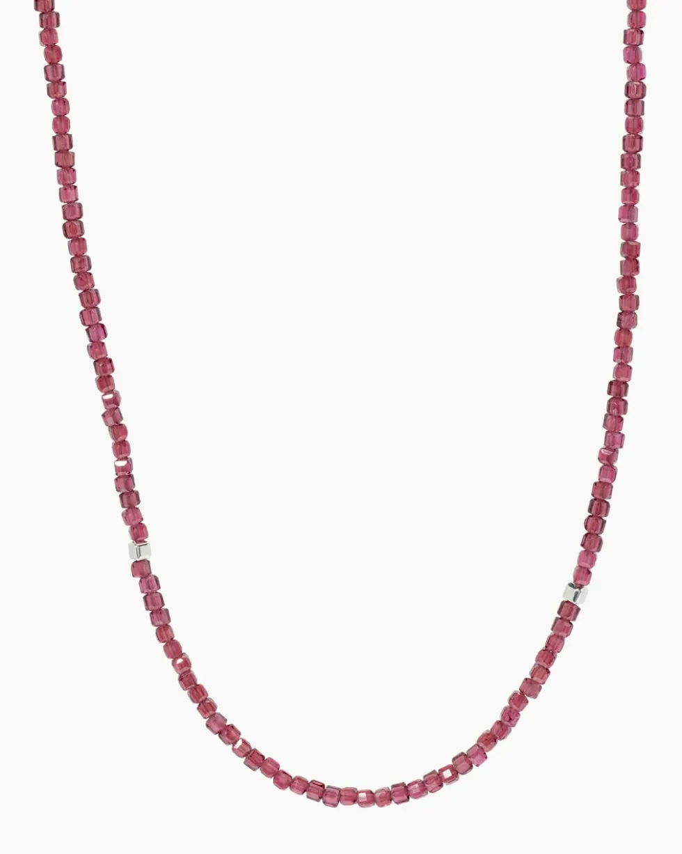Collier mit Rhodolith