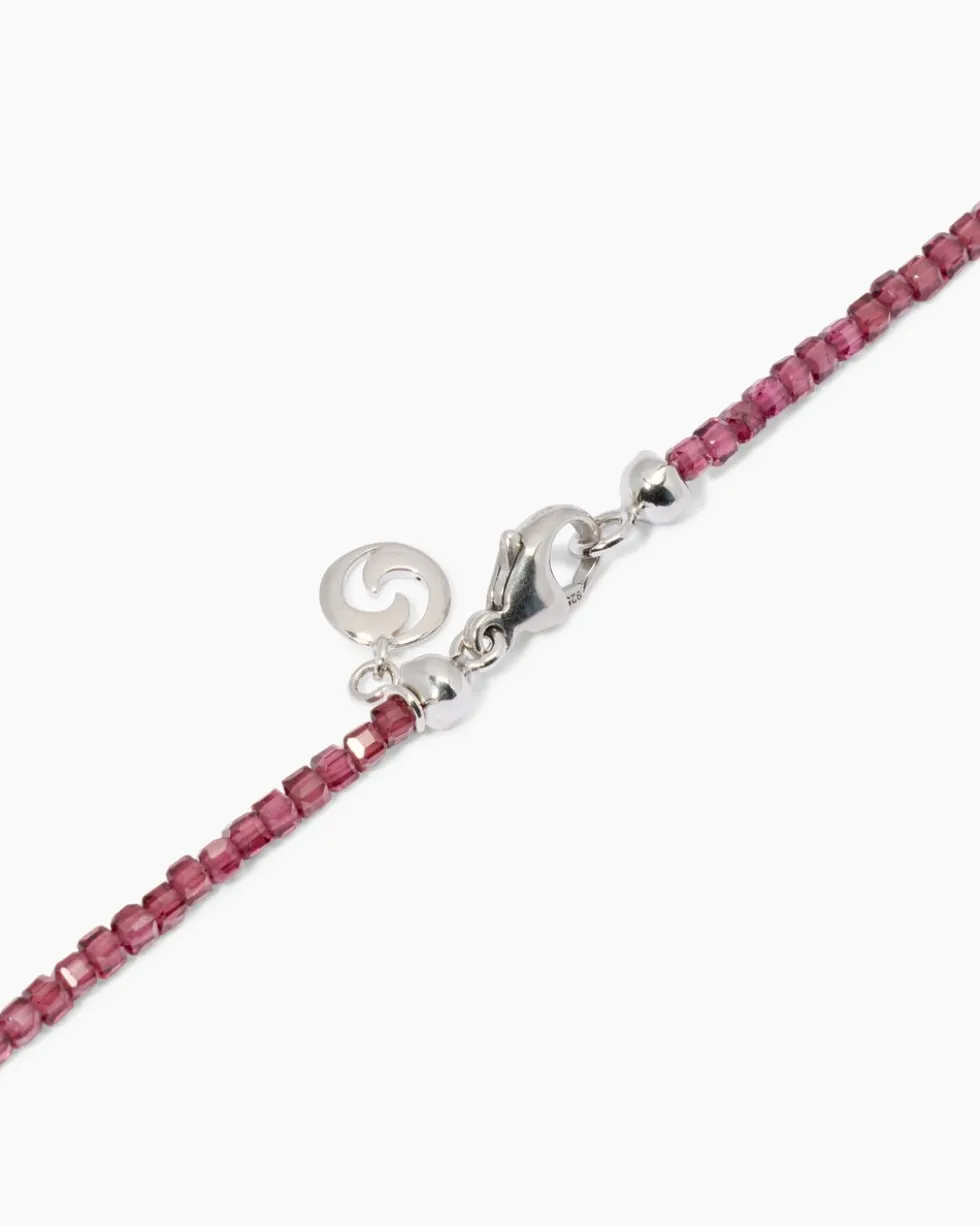 Collier mit Rhodolith
