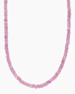 Collier mit rosa Saphir