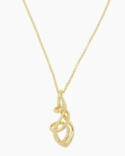 Collier mit skulpturalem Anhänger