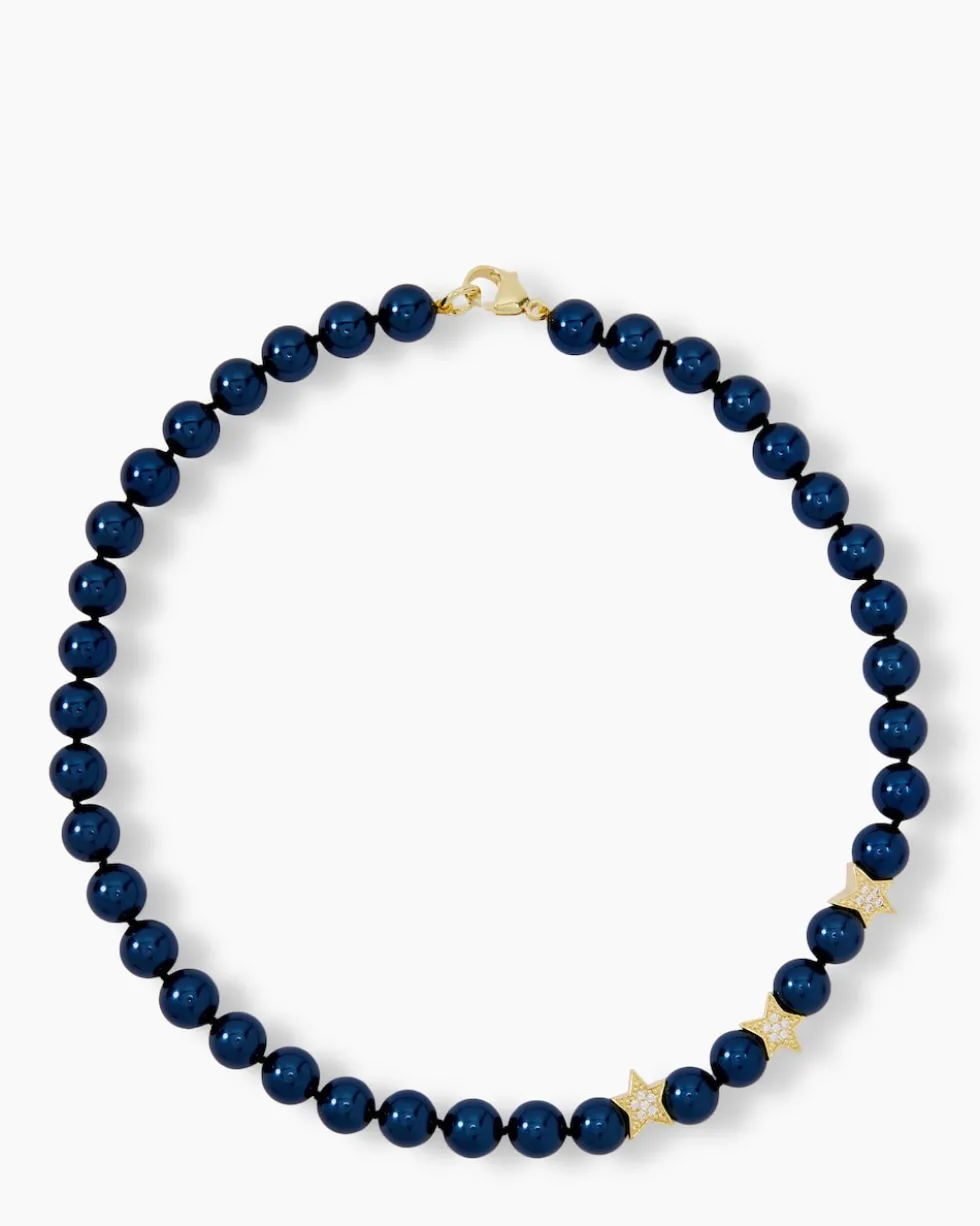 Collier MK-Perlen 10 mm & Zirkonia