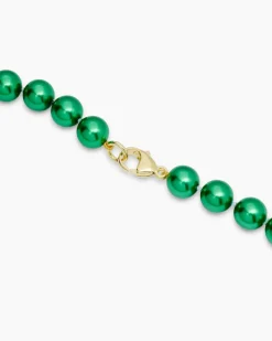 Collier MK-Perlen 10 mm & Zirkonia