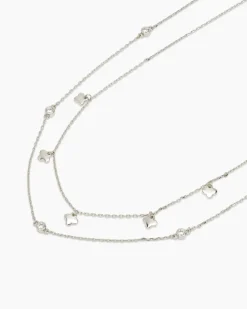 Collier-Set mit Zirkonia, 2tlg.