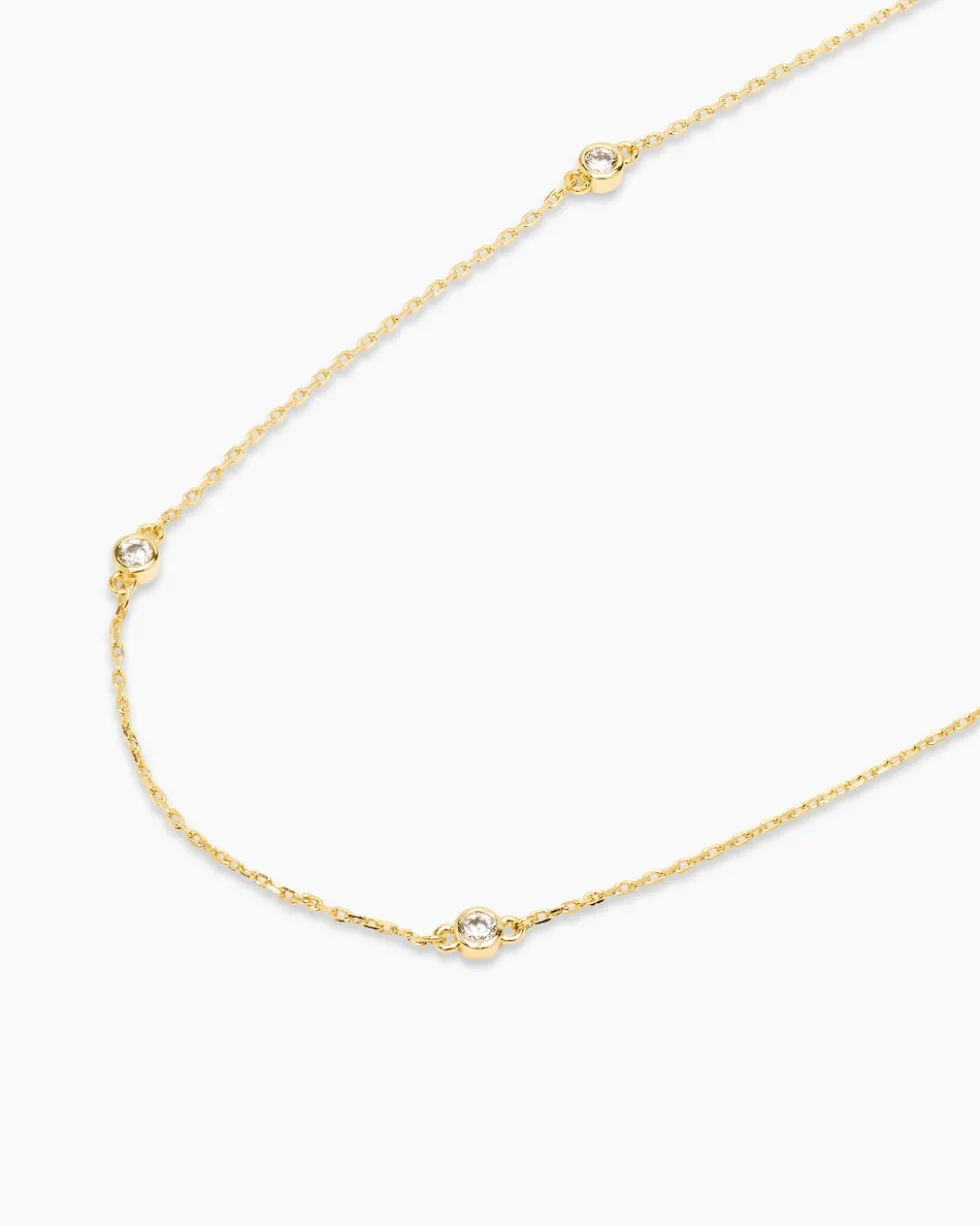 Collier-Set mit Zirkonia, 2tlg.