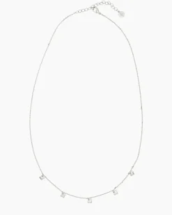 Collier-Set mit Zirkonia, 2tlg.