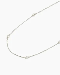Collier-Set mit Zirkonia, 2tlg.