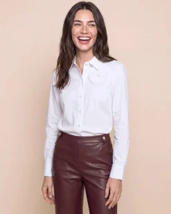 "Couture" Bluse mit Applikation