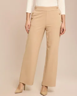 Couture Hose mit Knopfdetails