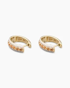 Creolen mit Saphir & Brillanten