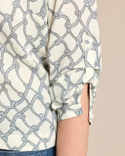Crepe de Chine Bluse bedruckt