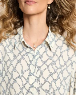Crepe de Chine Bluse bedruckt