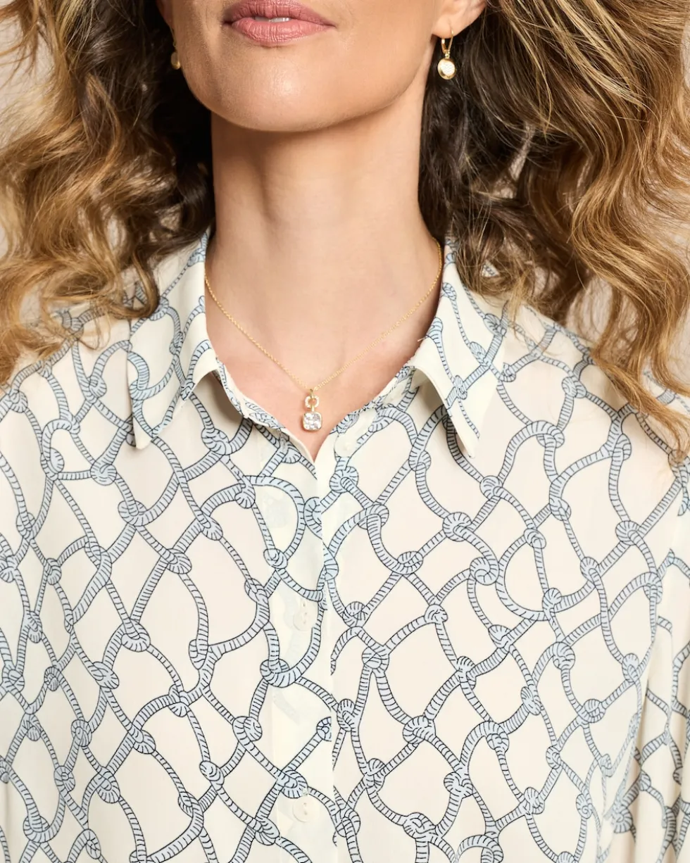 Crepe de Chine Bluse bedruckt