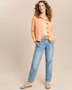 Crepe de Chine Bluse mit Tupfen