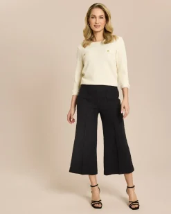 Culotte aus Stretch Bouclé