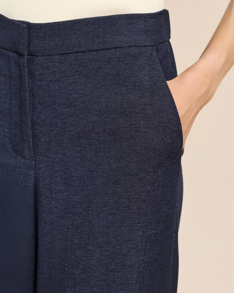 Culotte in Denim-Optik