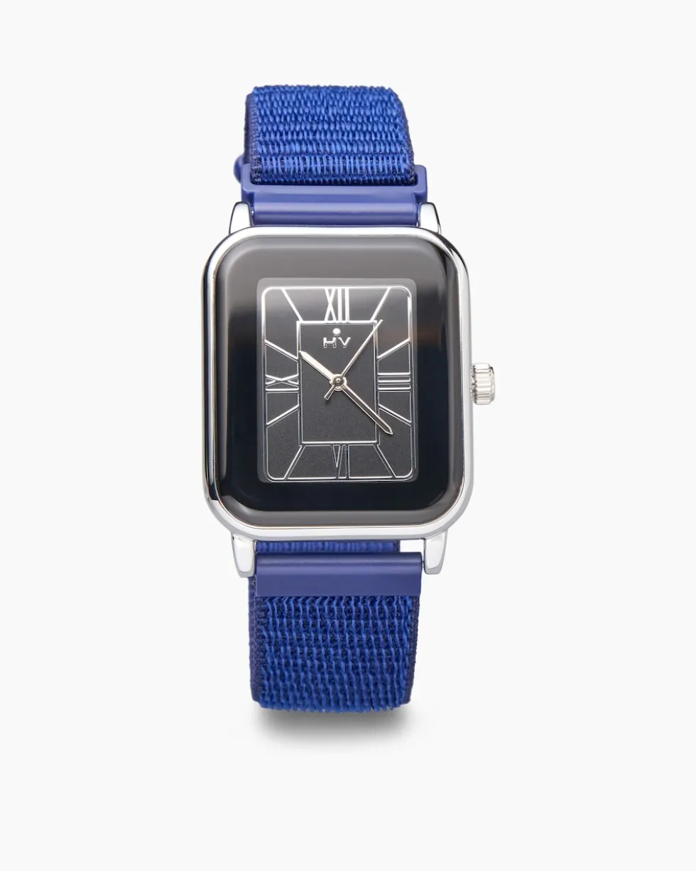 Damenuhr mit Textilarmband