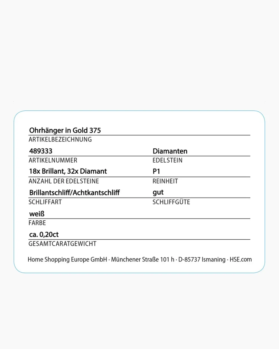 Diamant-Ohrhänger 0,20 ct