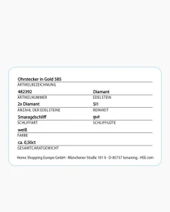 Diamant-Ohrstecker 0,50 ct
