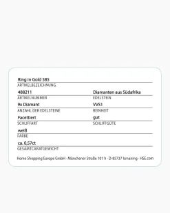 Diamantring 0,57 ct