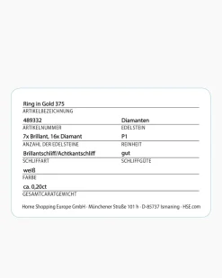 Diamantring 0,20 ct