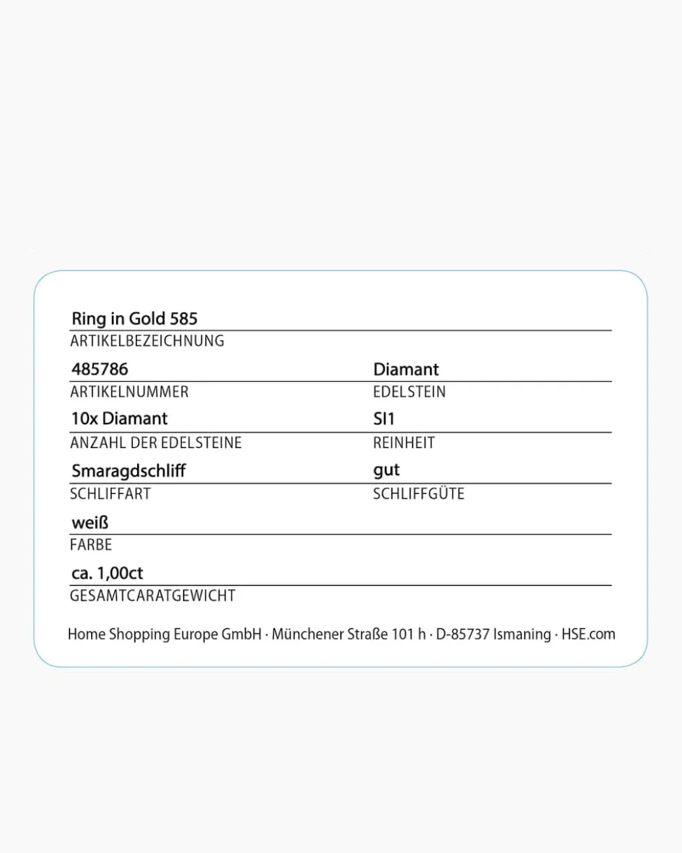 Diamantring 1,00 ct