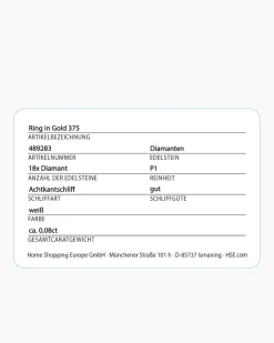 Diamantring 0,08 ct