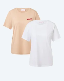 Doppelpack Shirt mit Print