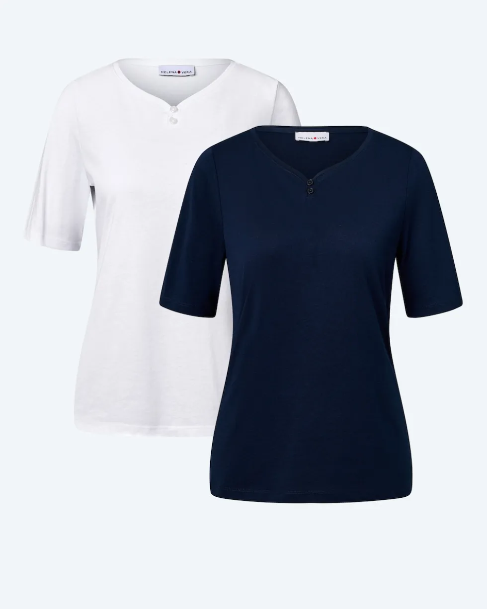 Doppelpack Shirts mit Logo
