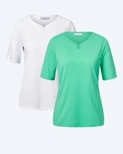 Doppelpack Shirts mit Logo