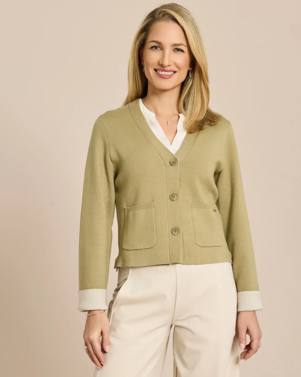 Double Face Strickjacke