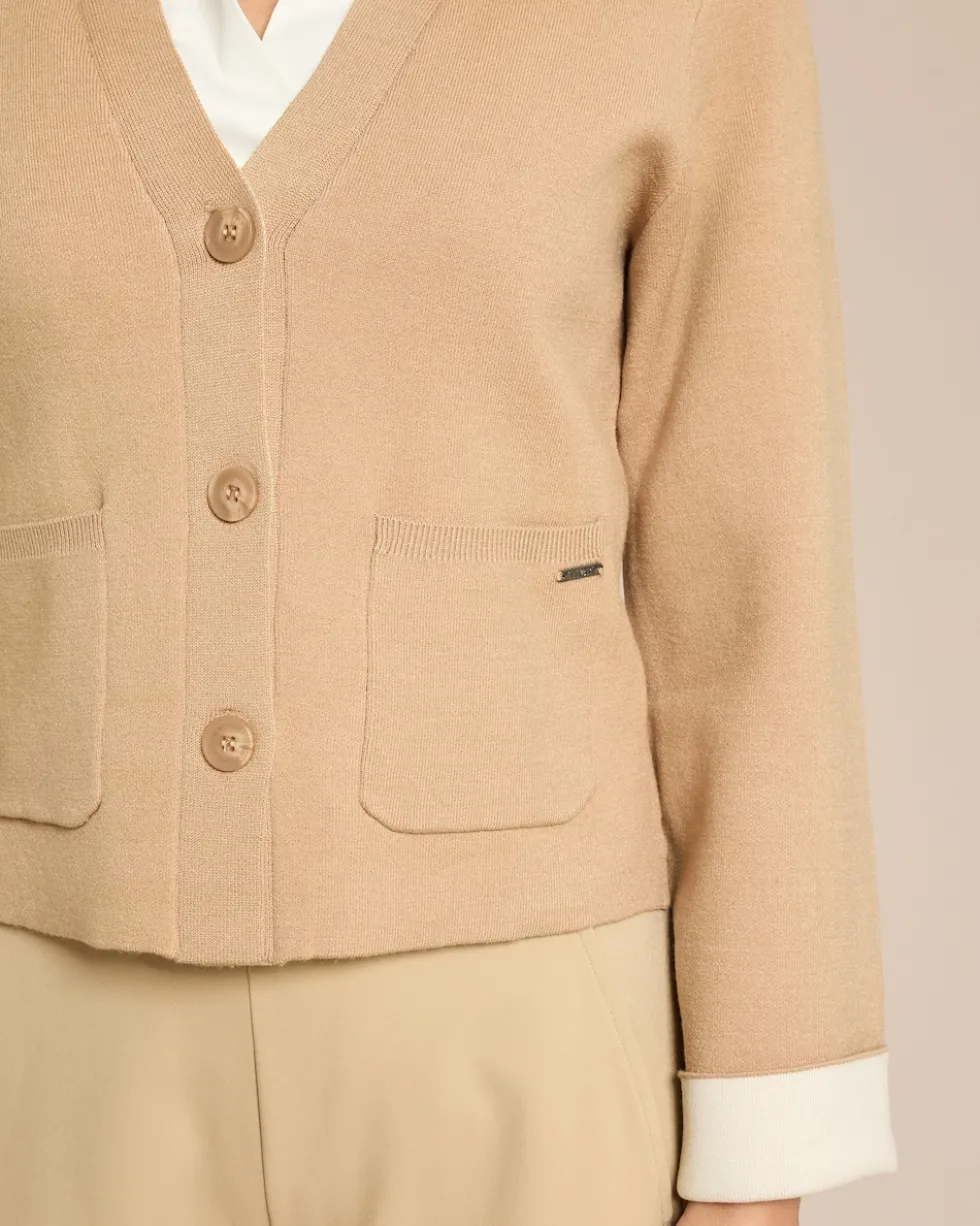 Double Face Strickjacke