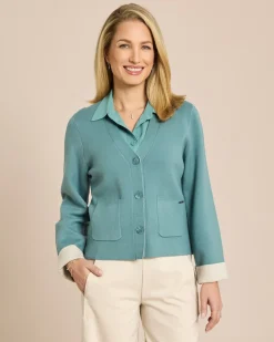 Double Face Strickjacke