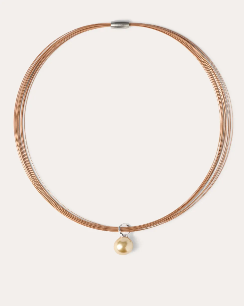 Edelstahl-Collier mit MK-Perle 14 mm
