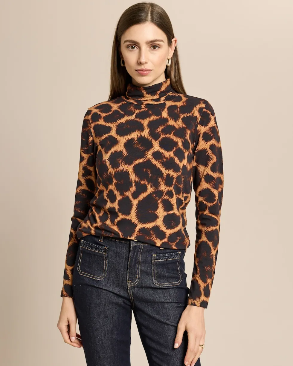 Essential Shirt Rollkragen bedruckt