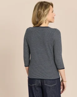 Feinstrick-Pullover fein gestreift