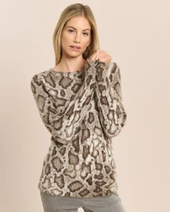 Flausch-Pullover mit Pythonmuster