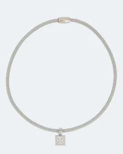 Flechtcollier mit Zirkonia