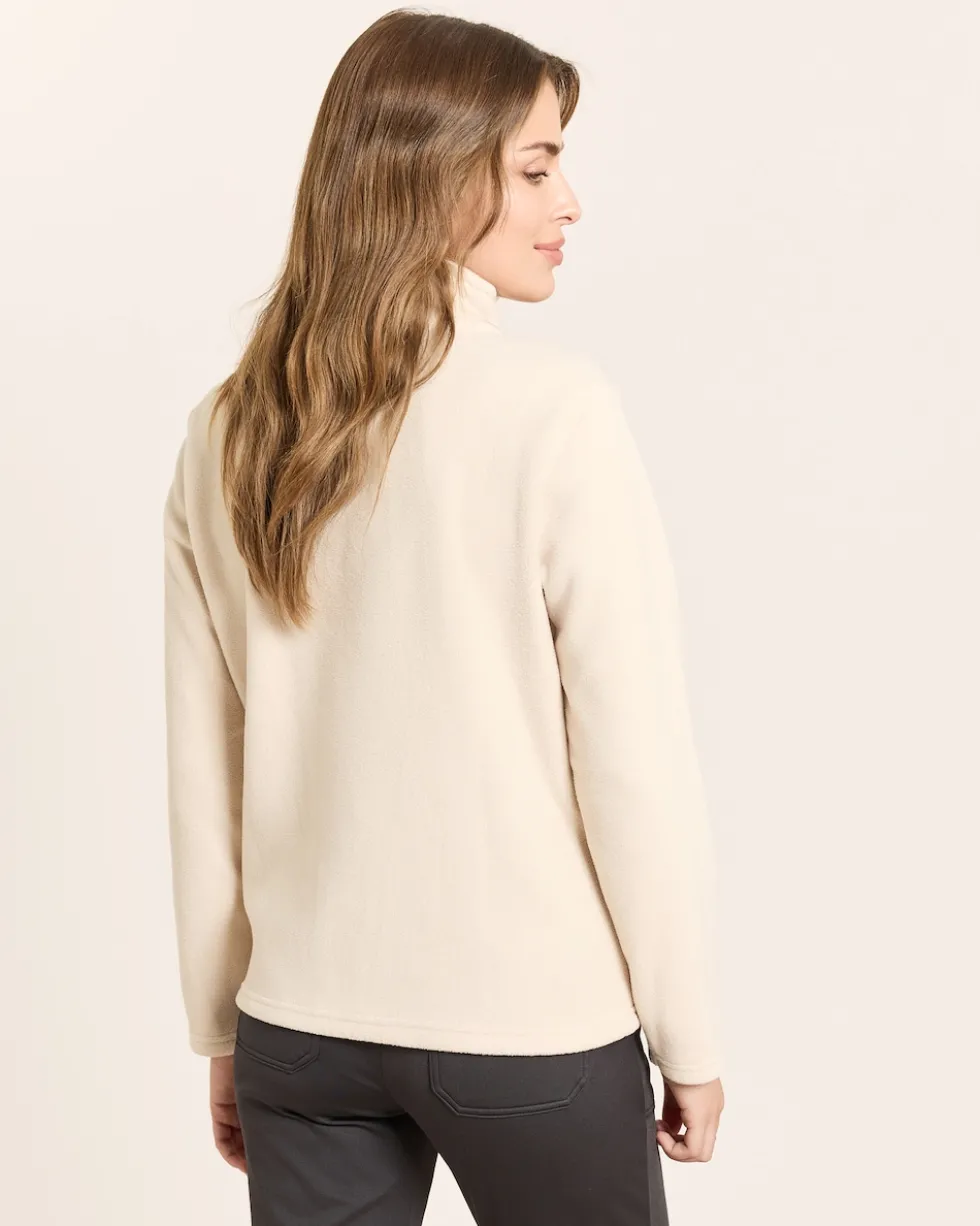 Fleece-Troyer mit Strass-Deko