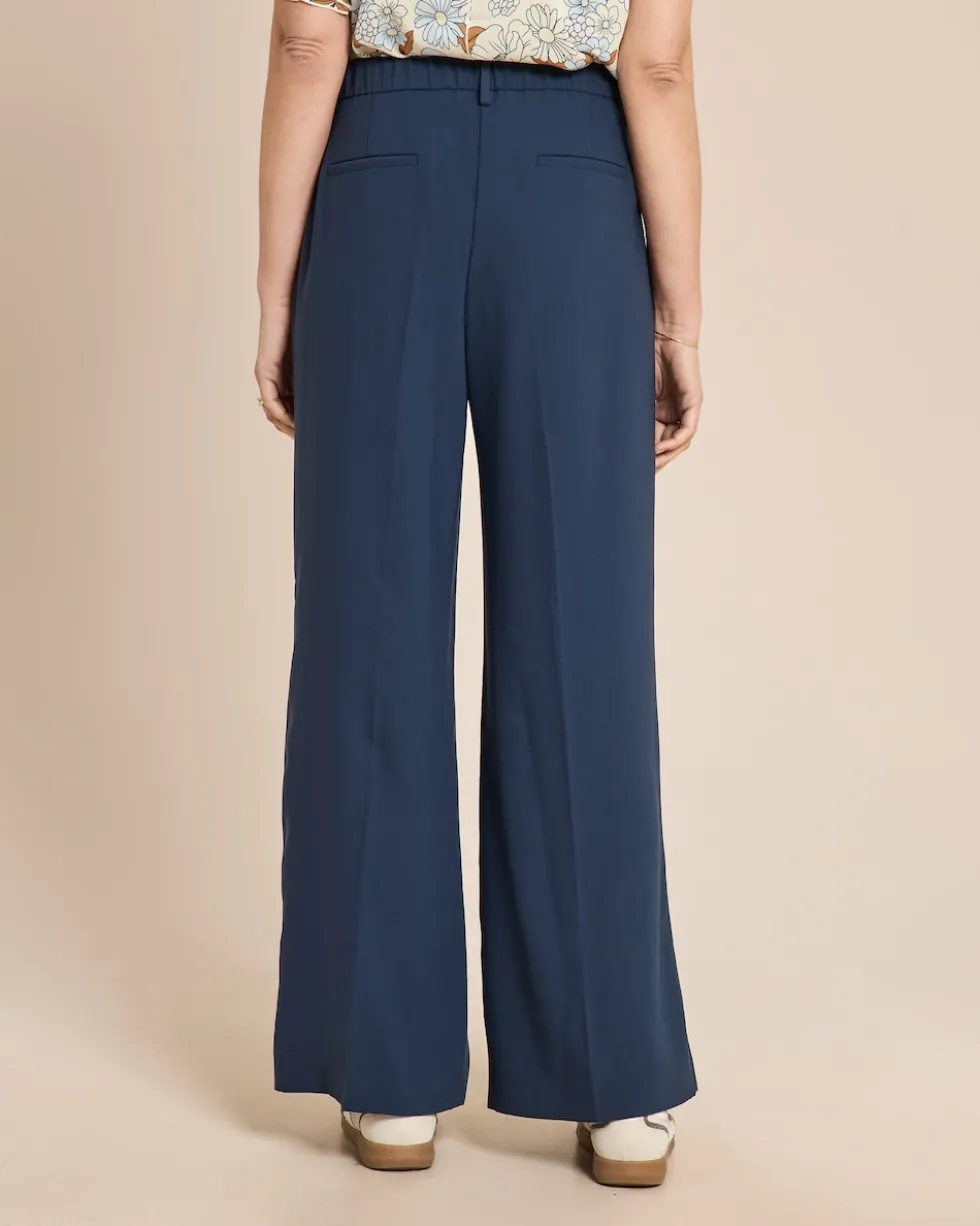 Fließende Hose mit Bundfalte