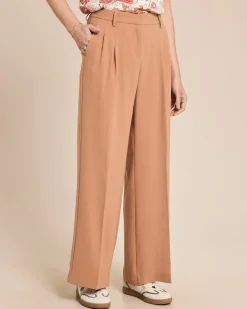 Fließende Hose mit Bundfalte