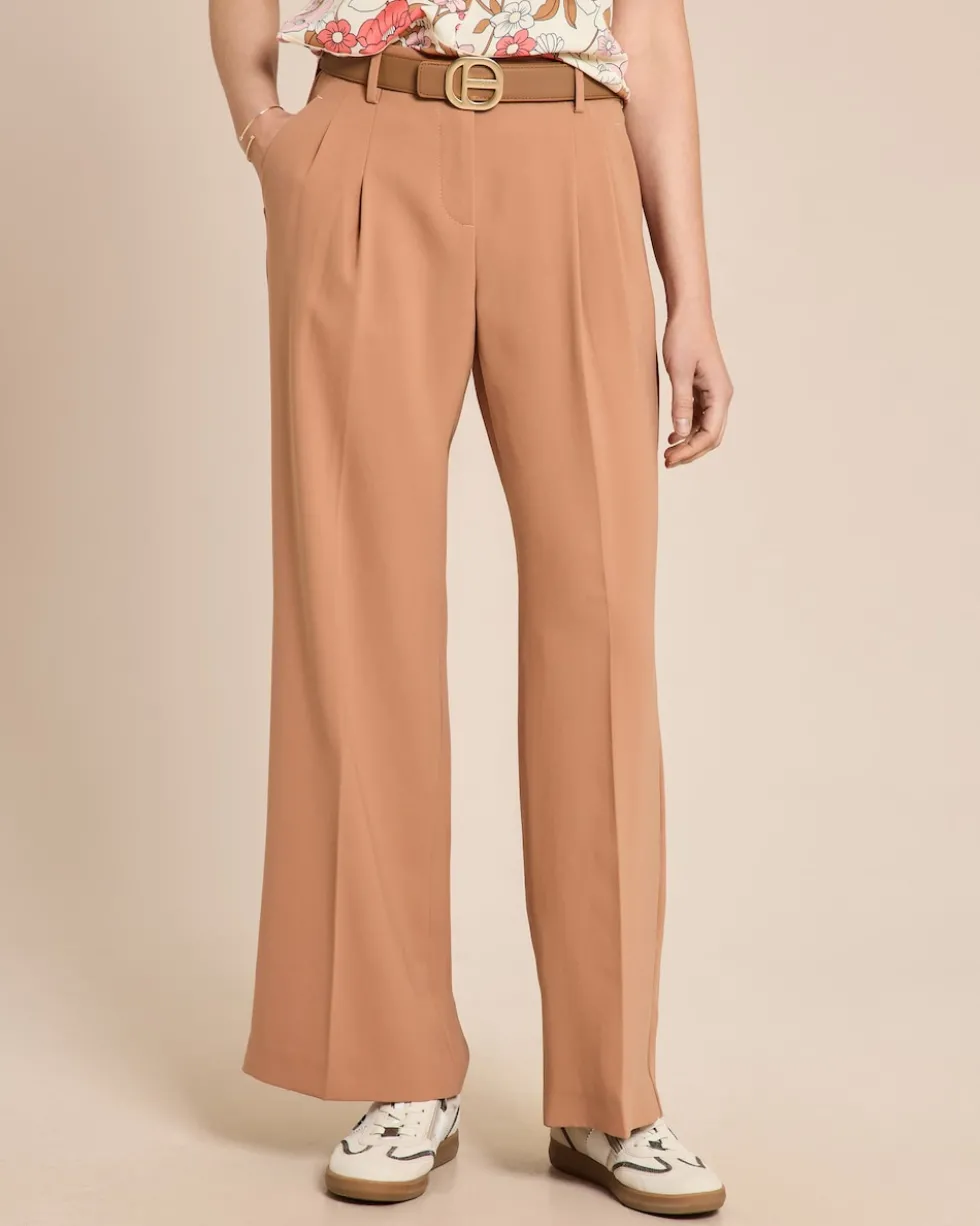 Fließende Hose mit Bundfalte